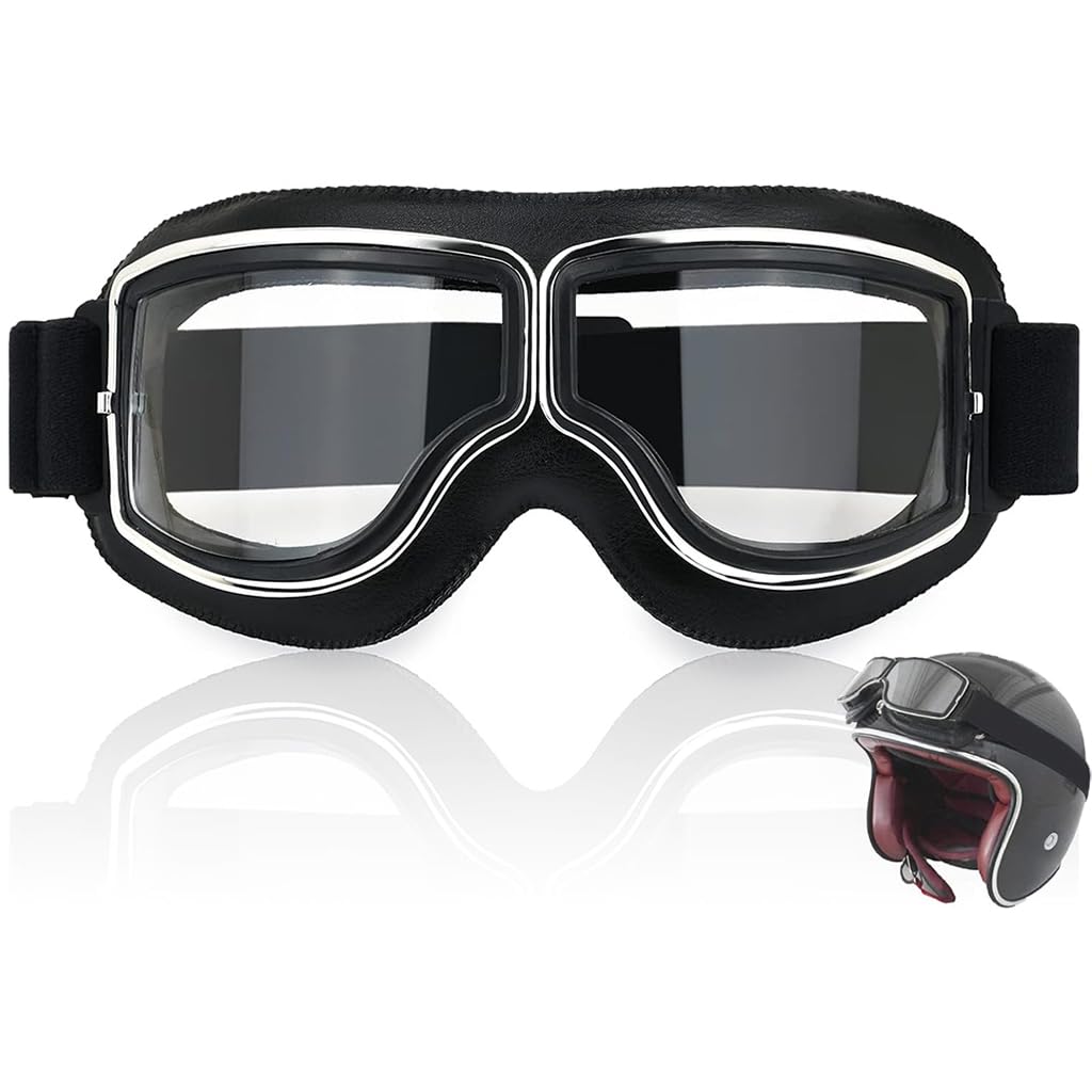 Proberos® Motorcycle Goggles for Motocross ATV/Dirt Bike Racing, Anti-Scratch Motorcycle Riding Goggles for Harley, Bike, Retro Motorcross Helmet Goggle for Men Women Proberos® Motorcycle Goggles for Motocross ATV/Dirt Bike Racing, Anti-Scratch Motorcycle Riding Goggles for Harley, Bike, Retro Motorcross Helmet Goggle for Men Women